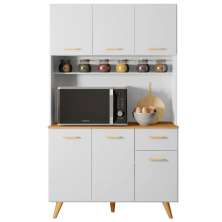 Kit de Cozinha 6 Portas Cairo Branco