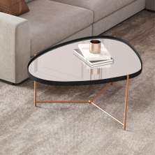 Mesa Centro Sala Veneza Preto Bronze