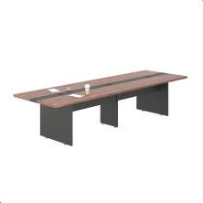 Mesa Para Reunião 3,60 Cort - Noce e Preto