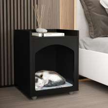 Mesa de Cabeceira Casinha Pet Wilson Preto