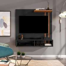 Painel  Para TV 32 Polegadas Porlezza Preto Cinamomo 
