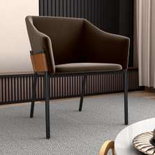 Poltrona Decorativa para Sala Goiás Veludo Marrom