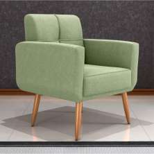 Poltrona Decorativa para Sala Lages Boucle Oliva