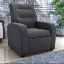 Poltrona Reclinável Decorativa Jersey Veludo Light Cinza