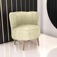 Poltrona para Sala de Recepção Ceará Boucle Bege