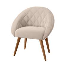 Poltrona para Sala de Recepção Celina Inca Areia