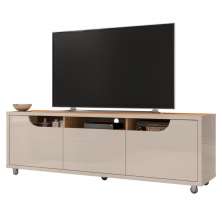 Rack para TVs de 60" com Rodizíos Kenova Off White Noce