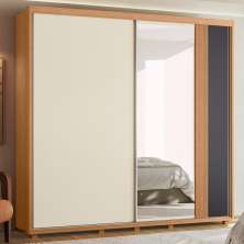 Roupeiro Espelho Sol Freijo Off White Titanium
