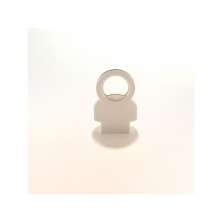 Abridor De Garrafa Em Forma de Boneco Cor Branco 9x5Cm