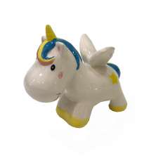 Cofre Unicornio Com Asas Ceramica Decoracao
