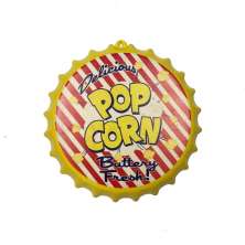 Enfeite Decorativo Tampa Popcorn Cor Amarelo Plástico 27x27