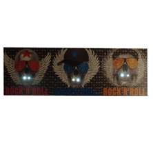 Quadro De Caveira Asinha Rock N Roll 30x90 Cm