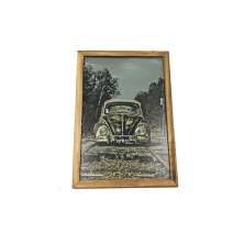Quadro Decorativa Quarto Sala 20x30 Carro Fusca Trilho Trem