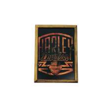 Quadro Decorativa Quarto Sala Harley Davidson 20x30 Madeira