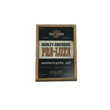 Quadro Decorativa Quarto Sala Harley Davidson Madeira Preto