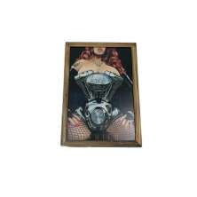 Quadro Decorativa Quarto Sala Mulher Damico 20x30 Madeira