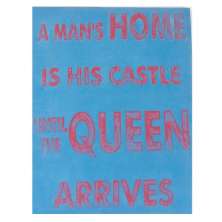 Quadro Tecido Design A Mans Home
