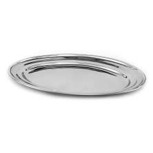 Travessa Oval Rasa Inox Tradicional 20Cm  Gourmet mix