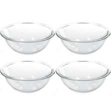 Conjunto 4 Tigelas de Vidro 1,5L Potes Redondos Marinex Plus