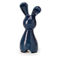 Escultura Coelho Azul 16 cm