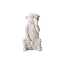 Escultura Decorativa Suricato II Cinza