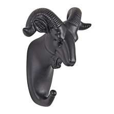 Gancho de Parede Carneiro Preto