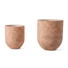 Kit com 2 Cachepots Mars Bege