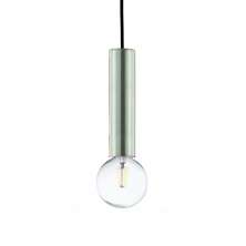 Luminária Lustre Pendente 4,5X18X4,5Cm Metal Cromado