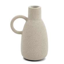 Minivaso Decorativo Alça 13x9 cm Cinza
