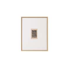 Quadro Decorativo Minimal II Madeira e Branco