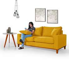 Sofá Living Istambul Em Suede Essencial Estofados
