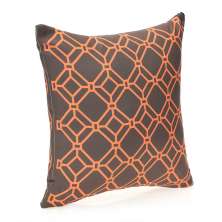 Capa para Almofada Mazzer Marrom e Laranja