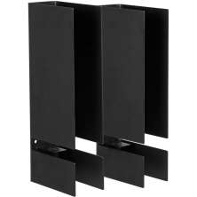 Kit 2 Mãos Francesas Pretas Suportes para Prateleira MDF 1,5