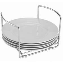 Suporte Porta Pratos de Mesa Posta Bancada Aramado para Guar