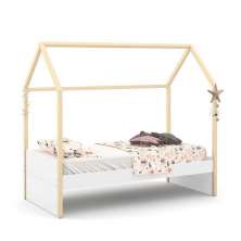Cama Infantil Kids Liv Branco Soft/Natural - Matic Móveis