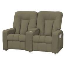 Poltrona Dupla Reclinável para Cinema Jetta MX8 Veludo Bege B-255 - Matrix