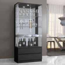Cristaleira Diamante Mavaular Preto