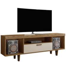 Rack Natura TV Até 50 Polegadas Mavaular Damasco/Off