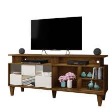 Rack para TV até 65 Polegadas 1 Porta Deslizante Eros Mavaular Canion/Off