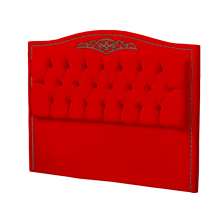 Cabeceira Solteiro 90cm Decorativa Maitê Veludo Vermelho - Montanaris Decor