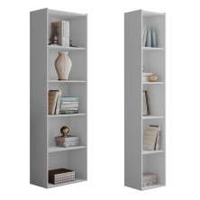 Kit Livreiro para Home Office de 60cm e 33 cm Julia Branco - Montanaris Decor