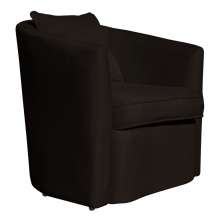 Poltrona Decorativa Alana Veludo Marrom - Montanaris Decor