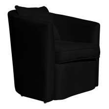 Poltrona Decorativa Alana Veludo Preto - Montanaris Decor