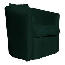 Poltrona Decorativa Alana Veludo Verde - Montanaris Decor