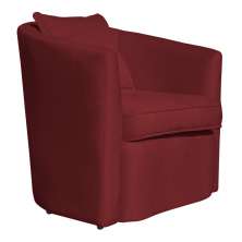 Poltrona Decorativa Alana Veludo Vermelho - Montanaris Decor