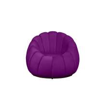 Poltrona Decorativa Concha Veludo Roxo - Montanaris Decor