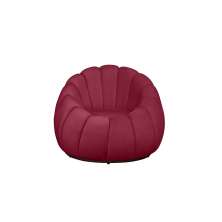 Poltrona Decorativa Concha Veludo Vermelho - Montanaris Decor