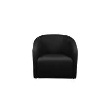 Poltrona Decorativa Lara Veludo Preto - Montanaris Decor