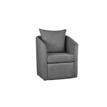 Poltrona Decorativa Manuela Boucle Cinza - Montanaris Decor