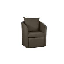 Poltrona Decorativa Manuela Boucle Marrom - Montanaris Decor